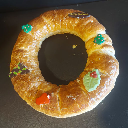 Afbeelding van kerstkrans roomboter amandel