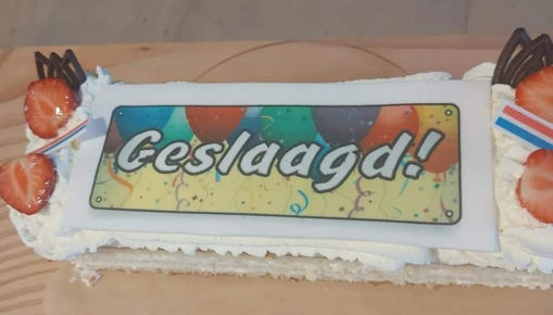 Afbeelding van Slagroomschnitt geslaagd