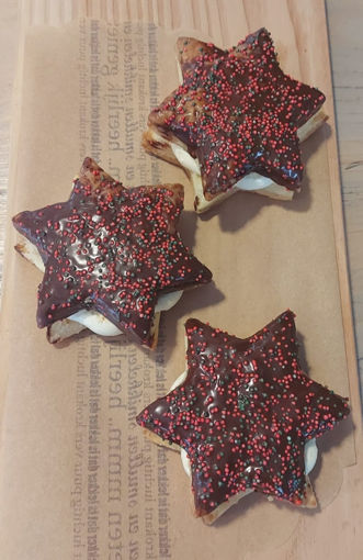 Afbeelding van Kerstster met gele room