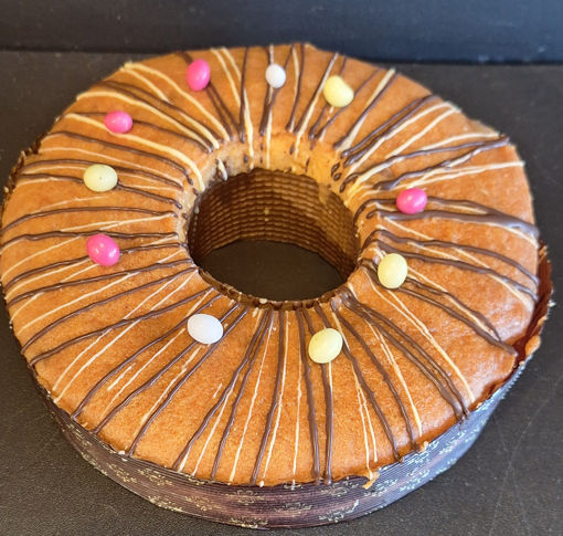 Afbeelding van paascake met chocolade